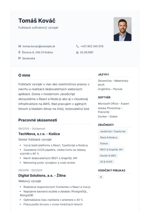 Lebenslauf-Vorlage De Professional
